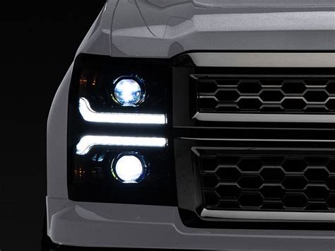 Morimoto Silverado 1500 Xb Led Headlights Black Housing Clear Lens Lf543 B 14 15 Silverado