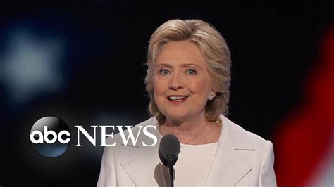 Hillary Clinton Accepts The Democratic Nomination Youtube