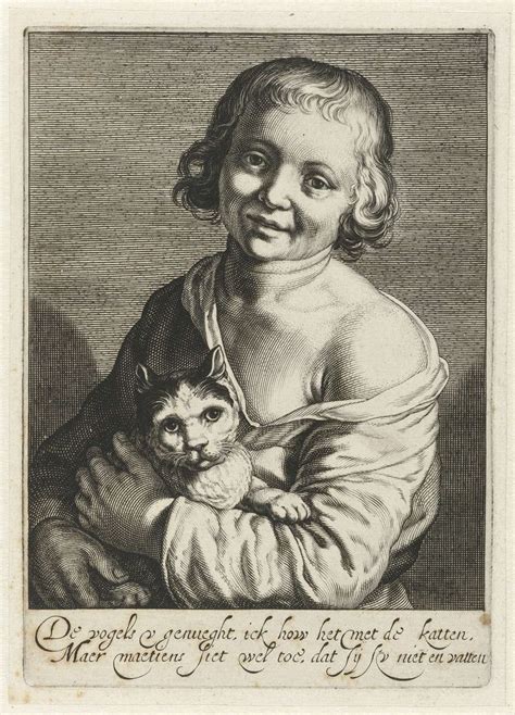 Jongen Met Kat Cornelis Bloemaert Ii Hendrick Bloemaert C