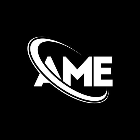 AME logo. AME letter. AME letter logo design. Initials AME logo linked ...