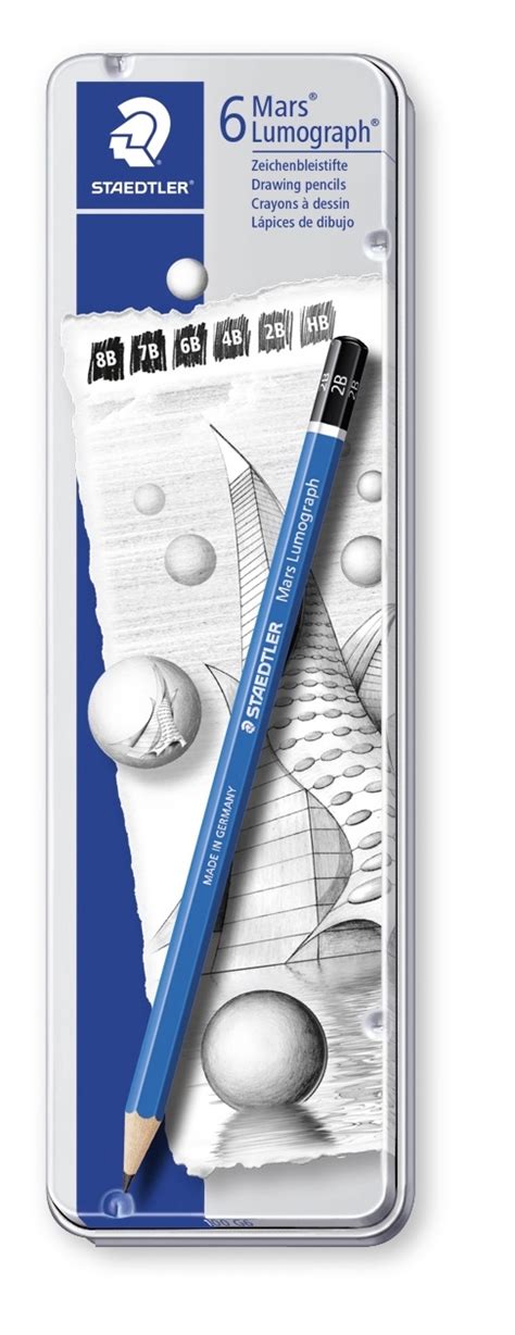 Staedtler Blyant Mars Lumograph Ass 6