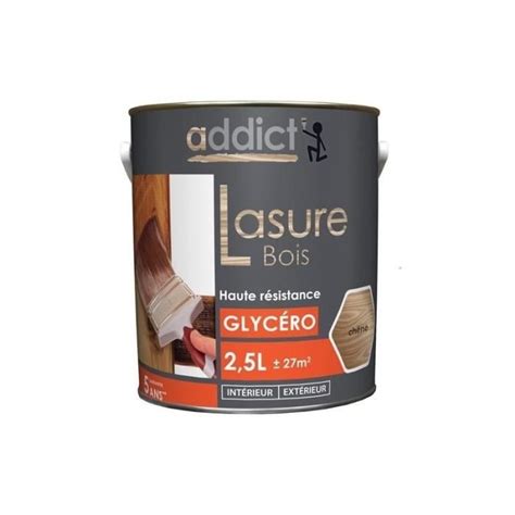 Lasure Bois Glyc Ro Satin Haute R Sistance Teinte Ch Ne L Addict