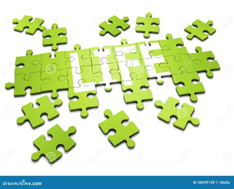 3d Jigsaw puzzle stock illustration. Illustration of technique - 38299130