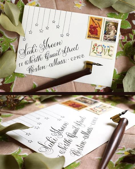 Hand Lettering Envelopes Calligraphy Envelope Handwritten Letters