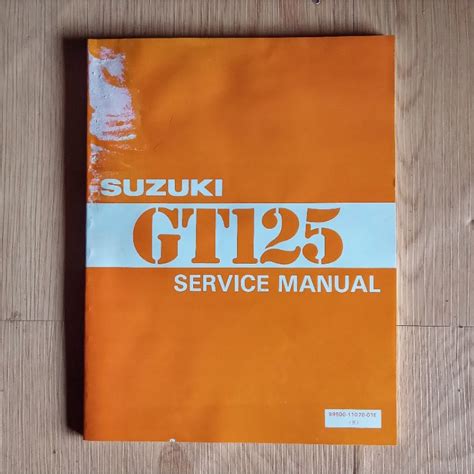 Jual Buku Suzuki GT125 Service Manual Panduan Perawatan Rilisan Jepang