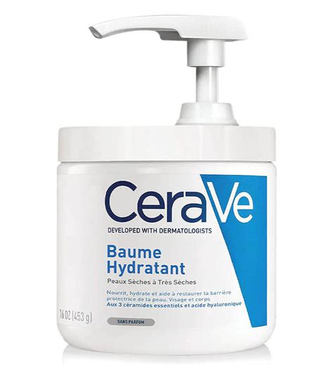 Crème Hydratante Corps Visage Mains CeraVe Baume pot 454 g Lynia