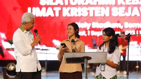 Ganjar Hadiri Silaturahmi Kebangsaan Umat Kristen Di Kota Bandung