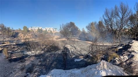 Se Reactiva El Incendio Que Amenazaba A Viviendas De Orihuela Costa