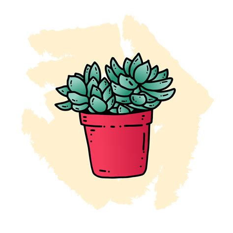 Succulents Hand Drawn Style Vector Art At Vecteezy