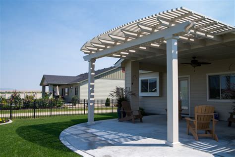 Curved Pergola Traditional Patio Boise By Shadeworks Inc Houzz