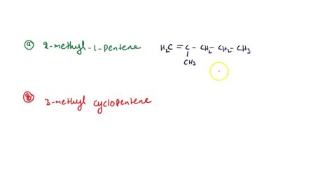 Solved Draw The Condensed Structural Formula For Each Of The Following