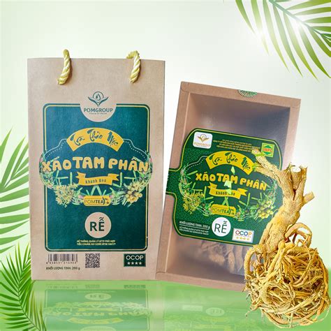 Trà Thảo Mộc XÁO TAM PHÂN (Rễ) 200g | POMGROUP