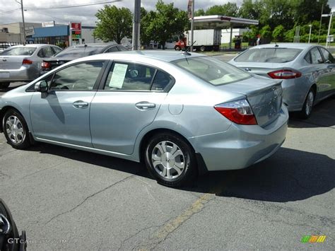 2012 Green Opal Metallic Honda Civic Hybrid L Sedan 113590023 Photo 3