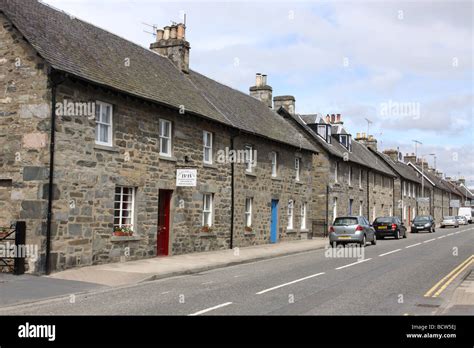 Aberfeldy Street Scene Scotland July 2009 Stock Photo Alamy