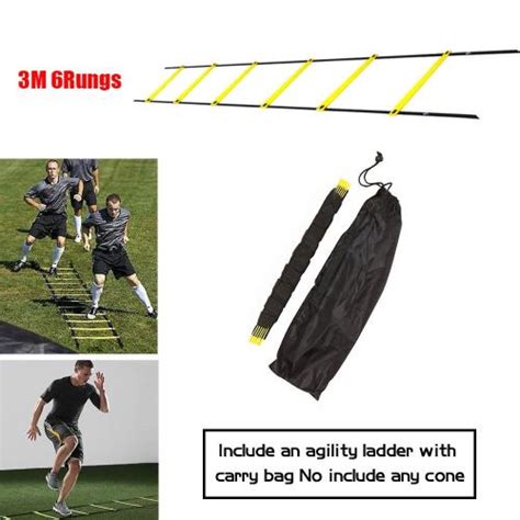 Agility Ladder Speed Training Ladder Stairs Rung Nylon Straps Obstacle