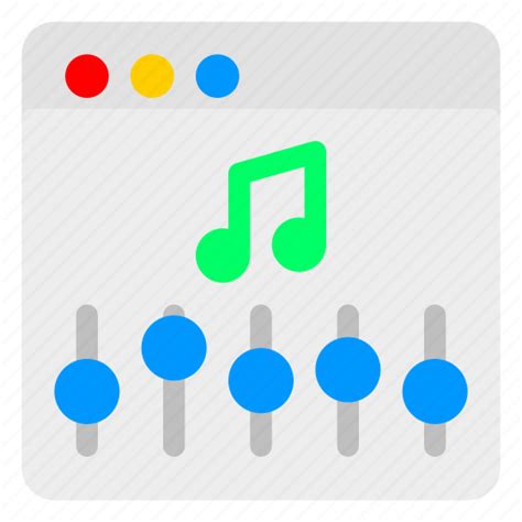 Audio Browser Cloud Equalizer Music Sync Website Icon Download