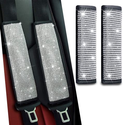 Amazon GLSOWEE 2PCS Bling Car Seat Belt Shoulder Pads Bling