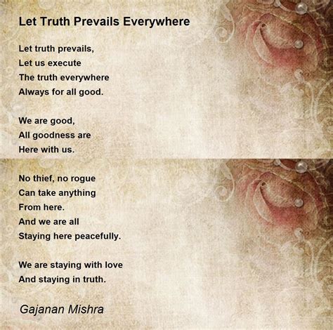 Let Truth Prevails Everywhere By Gajanan Mishra Let Truth Prevails