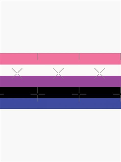 Genderfluid Pride Flag Sticker By Alexlaurenmlk Redbubble