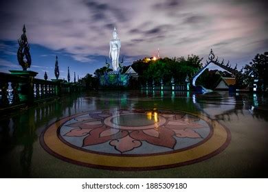 Background Thailands Chonburi Religious Attractions Wat Stock Photo