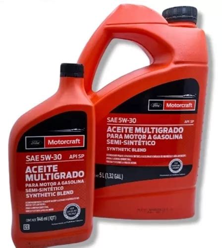 Aceite 5w30 Synthetic Blend 6 Litros Motorcraft Envío gratis