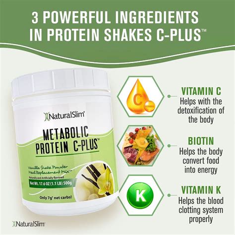 Naturalslim Metabolic Protein Shake With Vitamin C Whey Protein