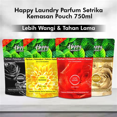 Jual Pewangi Pakaian Happy Laundry Parfum Pelembut Dan Pelicin Pakaian