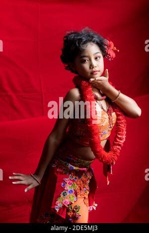 Traditional female Thai clothing and accessories found at the market in Bangkok Stock Photo - Alamy