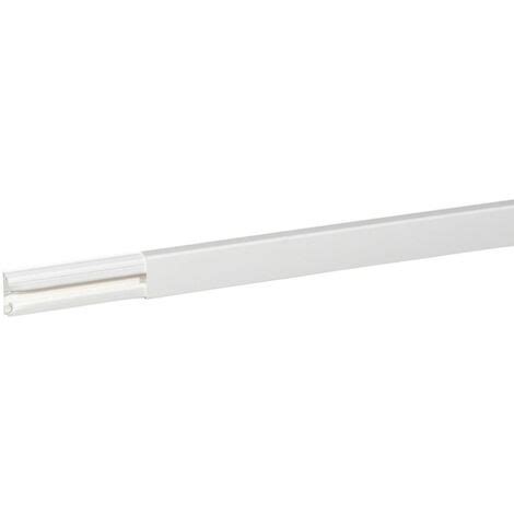 Moulure DLPlus 32x12 5mm 1 compartiment blanc au mètre 030015