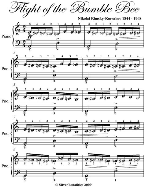 ?Flight of the Bumble Bee Easy Piano Sheet Music #, #ad, #Easy, #Piano, #Sheet, #Bee #Ad | Easy ...