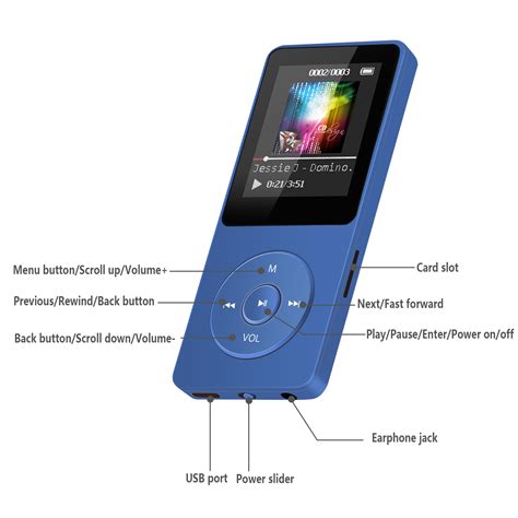 Agptek A Gb Mp Player With Fm Radio Voice Recorder Hours