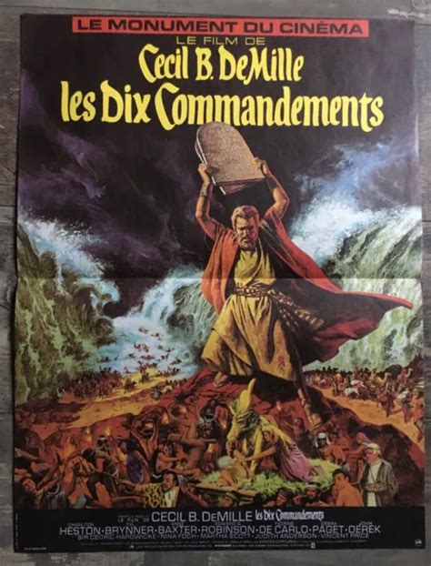 Ancienne Affiche Cinema Les Dix Commandements Eur Picclick Fr