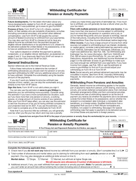 Fillable Online Pdf Forms W Pwithholding Certificates For Pension