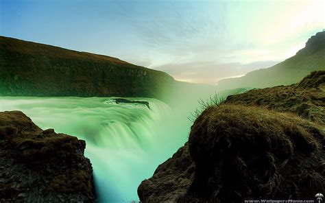 Best Waterfalls Blue Landscape Waterfall Sky Nature Water