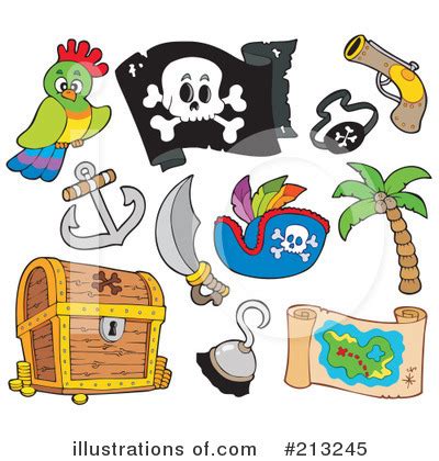 Pirate Flag Clipart #1104899 - Illustration by visekart