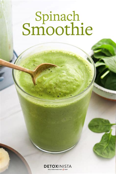 Spinach Smoothie Detoxinista