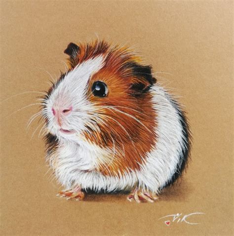 Guinea Pig Painting Pets Original Art Animals Small Wall Art 6 | Etsy