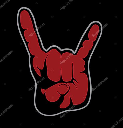 Devil Horns Hand Vector