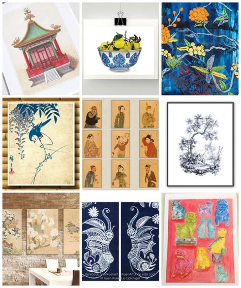 Chinoiserie-Inspired Art on Etsy - Emily A. Clark