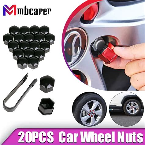 Pcs Mm Car Wheel Nuts Covers Auto Caps Hub Screw Protector Bolt