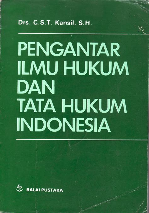 Pengantar Ilmu Hukum Dan Tata Hukum Indonesia Studi Hukum