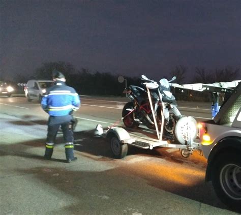 Gertwiller Un Motard Contr L Km H Au Lieu De Sur Une Route