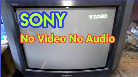 Sony Crt Tv No Audio No Video Sony Trinitron Tv Repair Hindi Youtube