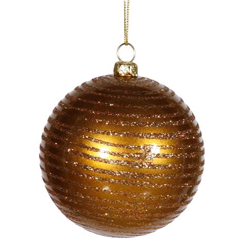 8" Gold Matte-Glitter Ball Ornament – BulbAmerica