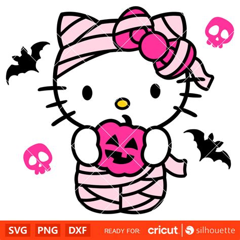 Mummy Hello Kitty Svg, Halloween Svg, Hello Kitty Svg, Kawai - Inspire ...