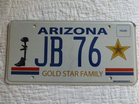 Arizona Gold Star Family license plate | #2006297783