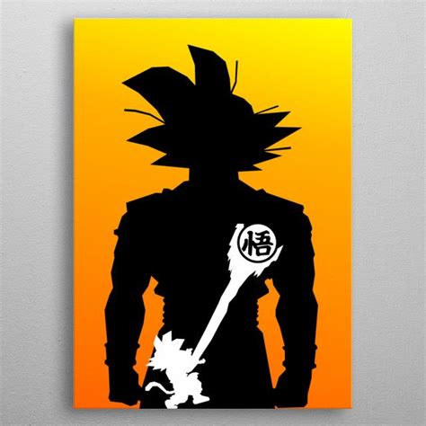 Dragonball Goku Silhouette Poster By Ardi Arumansah Displate