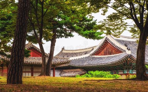 changdeokgung palace details stock image image  famous asia