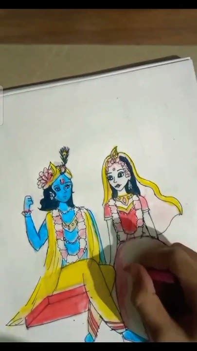 Drawing Radhakrishna 🦚🦚 😍😍 In A Swing What Should I Draw Next Let Me Know In The Comments