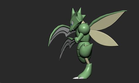 Pokemon Scyther Scizor And Kleavor With Poses D Model D Printable